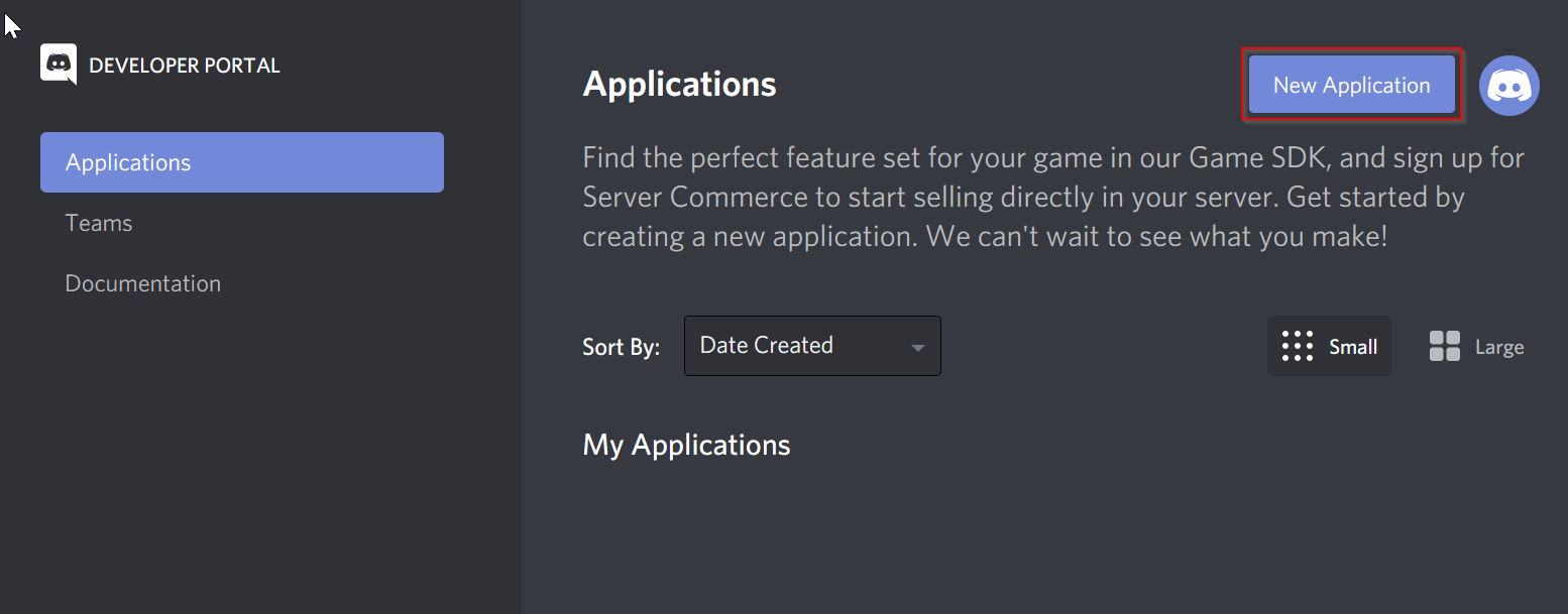 Creating a Discord Application